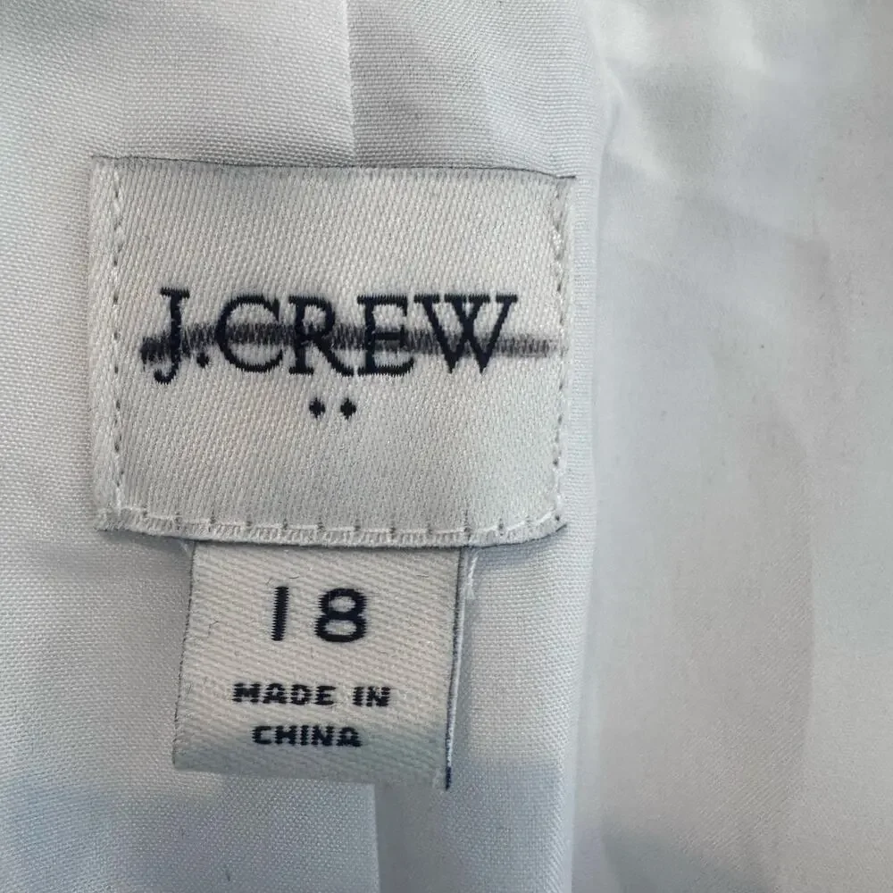 J. Crew Women's Seersucker Schoolboy Blazer Jacket Long Sleeve Size 18 NWOT - Picture 9 of 10